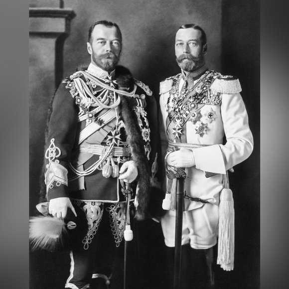 Other - 1913 Berlin Cousins George V & Nicholas II Portrait 8x10 Photo Print